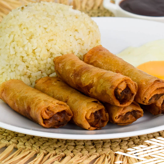 Lumpiang Shanghai 6pcs w/Fried Rice & Egg